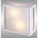 M8379 Utah Outdoor 2 Light Ceiling Light White