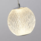 51481-5CC Allure 5 Light Multi Drop LED Pendant Chrome Metal Clear Acrylic