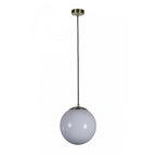 6077SB Atom II Pendant Satin Brass Opal Glass