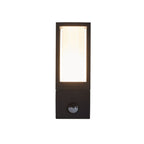 91251-1BK-PIR Avenue Outdoor Wall Light Black Metal White Polycarbonate PIR
