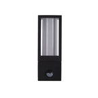 91251-1BK-PIR Avenue Outdoor Wall Light Black Metal White Polycarbonate PIR