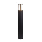 91251-730 Avenue Outdoor Post Black Metal Matt White Polycarbonate