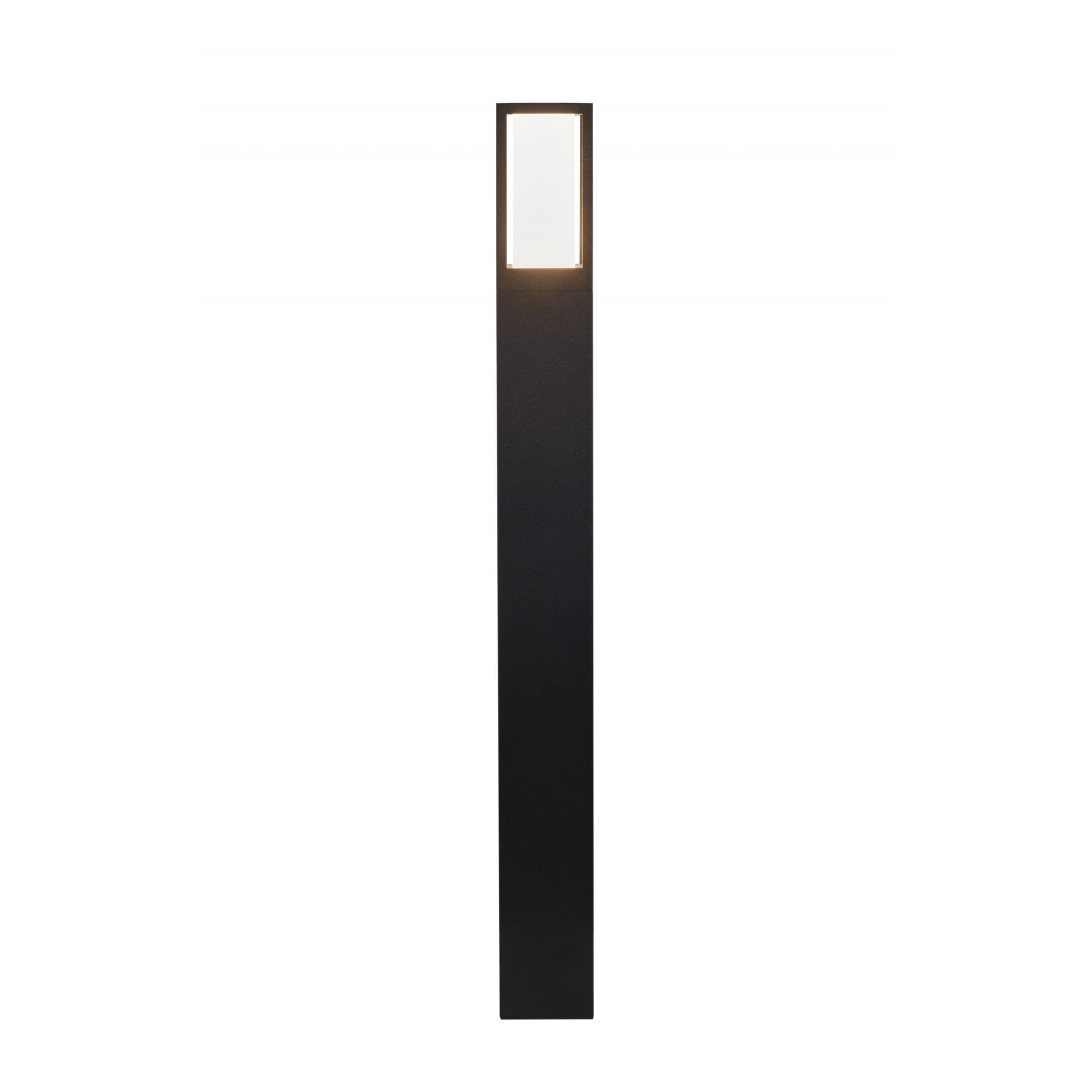 91251-730 Avenue Outdoor Post Black Metal Matt White Polycarbonate