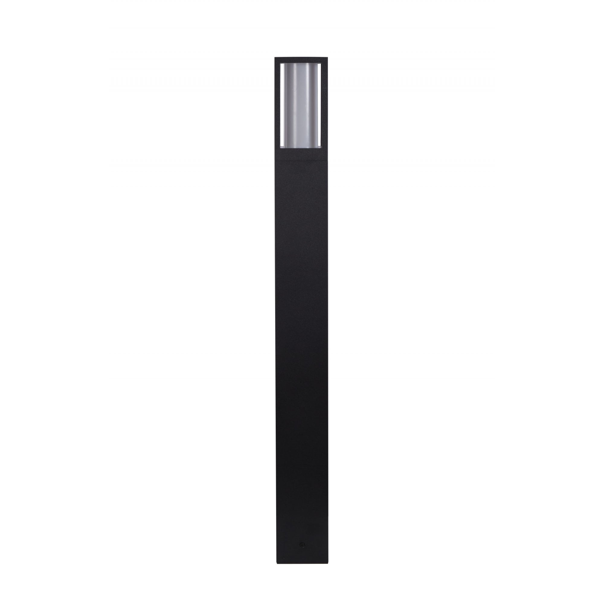 91251-730 Avenue Outdoor Post Black Metal Matt White Polycarbonate