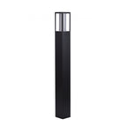91251-730 Avenue Outdoor Post Black Metal Matt White Polycarbonate