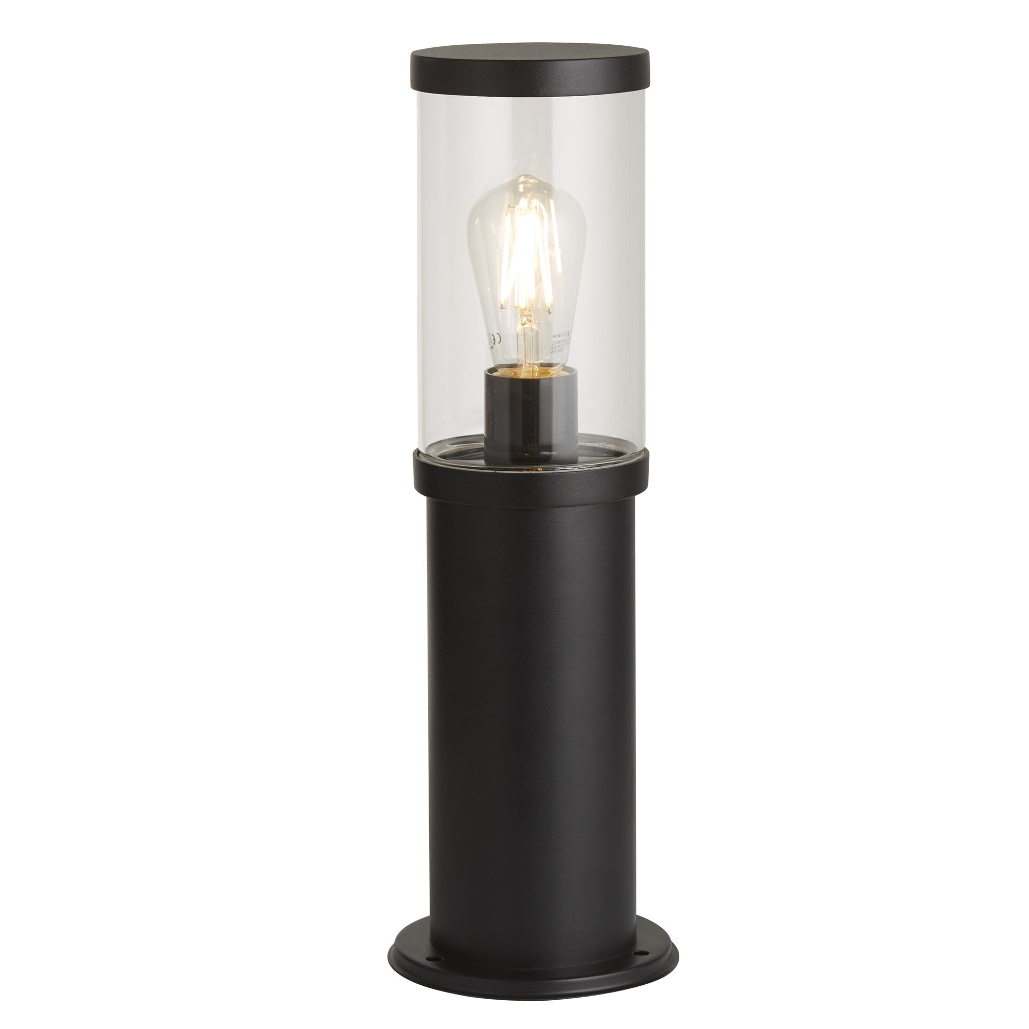 8631-450 Bakerloo Outdoor Post Black Metal Polycarbonate
