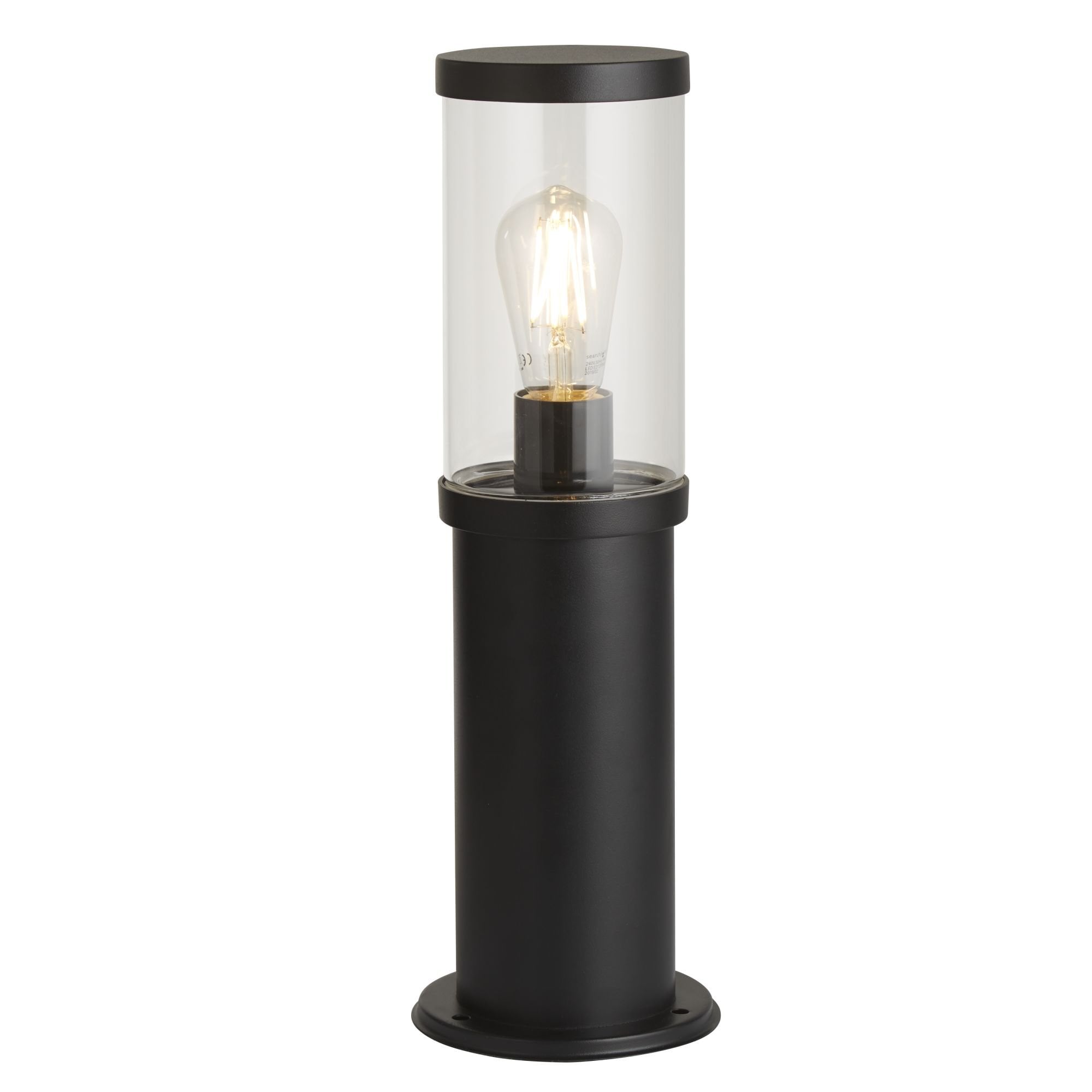 8631-450 Bakerloo Outdoor Post Black Metal Polycarbonate