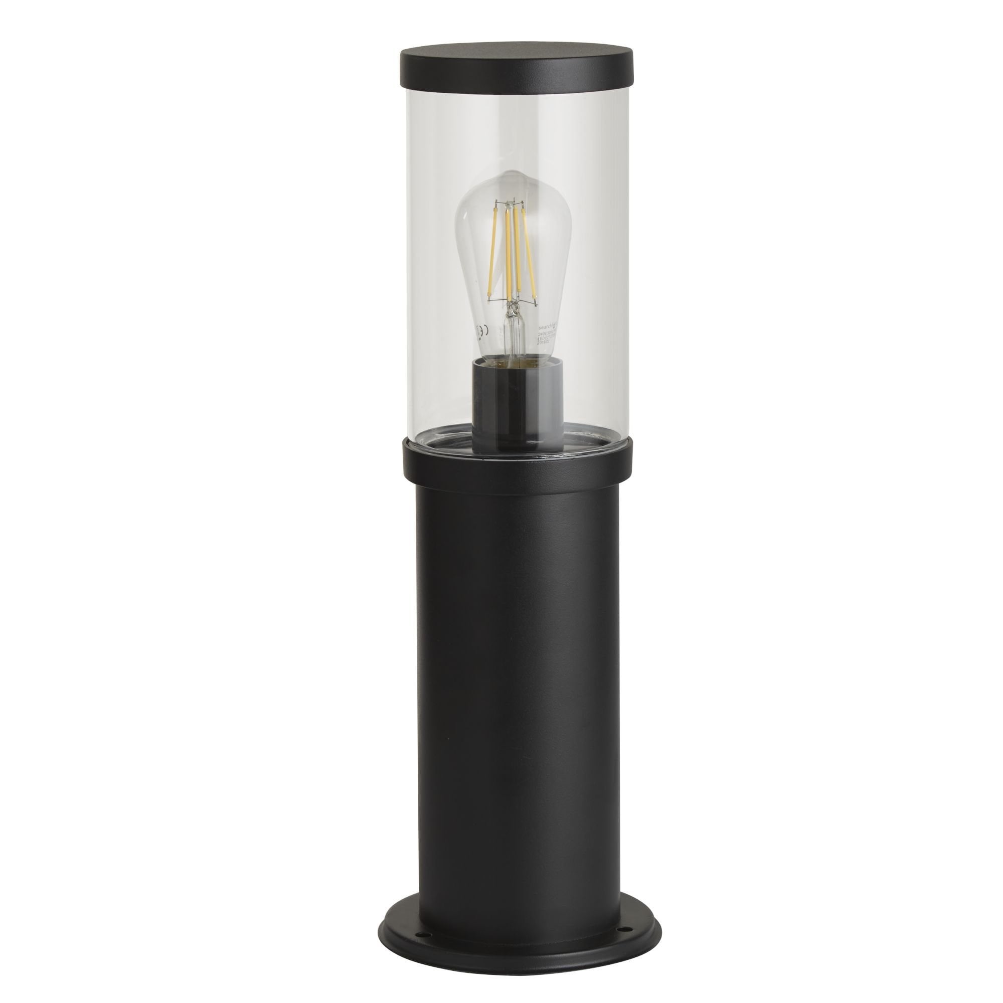 8631-450 Bakerloo Outdoor Post Black Metal Polycarbonate