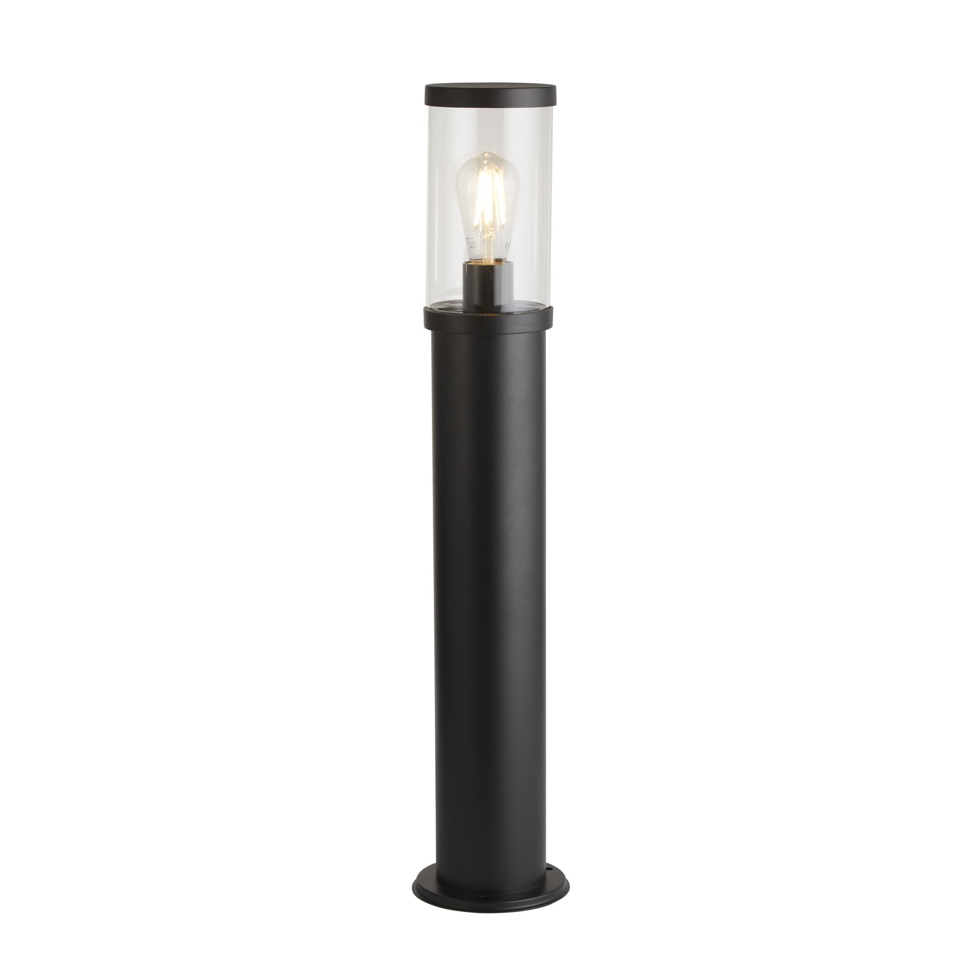 8631-730 Bakerloo Outdoor Post Black Metal Polycarbonate