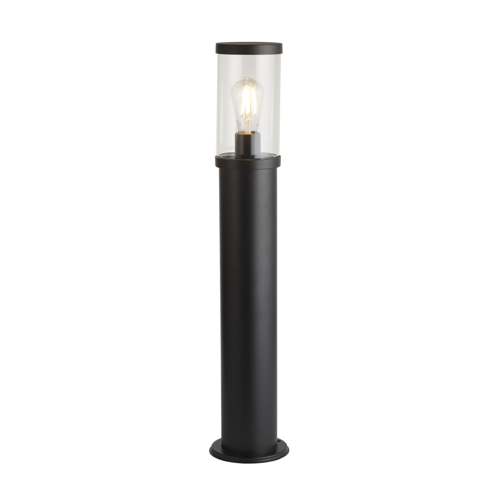 8631-730 Bakerloo Outdoor Post Black Metal Polycarbonate