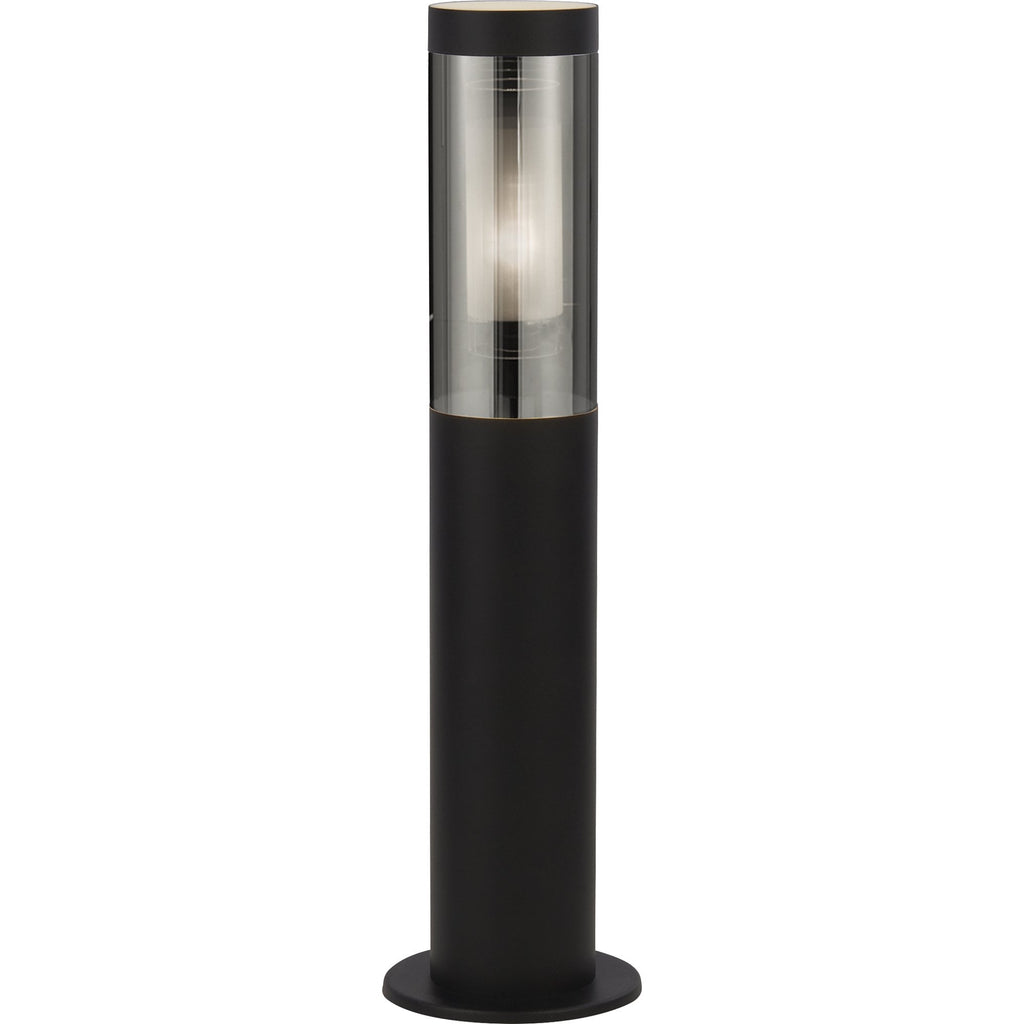 93901-450BK Batton Outdoor Post Black Metal Smoked Polycarbonate