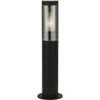 93901-450BK Batton Outdoor Post Black Metal Smoked Polycarbonate