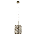6581-1AB Bijou Pendant Antique Brass Metal Champagne Glass