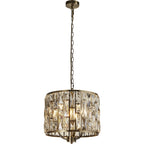 6583-3AB Bijou 3 Light Pendant Antique Brass Metal Champagne Glass
