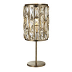 6584AB Bijou Table Lamp Antique Brass Metal Champagne Glass
