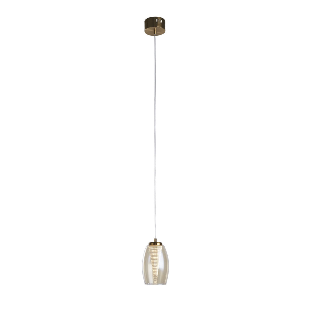 97291-1CP Cyclone LED Pendant Bronze Metal Champagne Glass