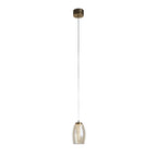 97291-1CP Cyclone LED Pendant Bronze Metal Champagne Glass