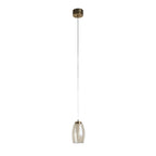 97291-1CP Cyclone LED Pendant Bronze Metal Champagne Glass