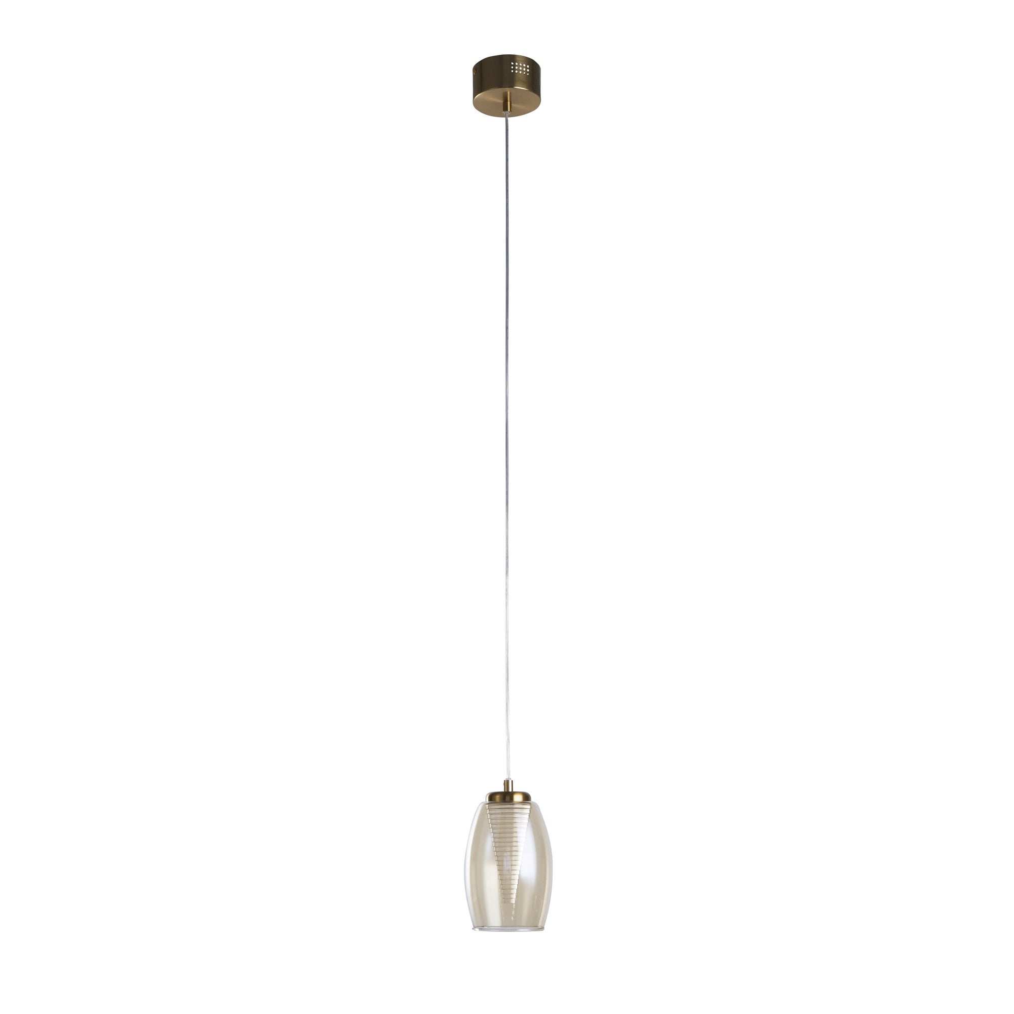 97291-1CP Cyclone LED Pendant Bronze Metal Champagne Glass