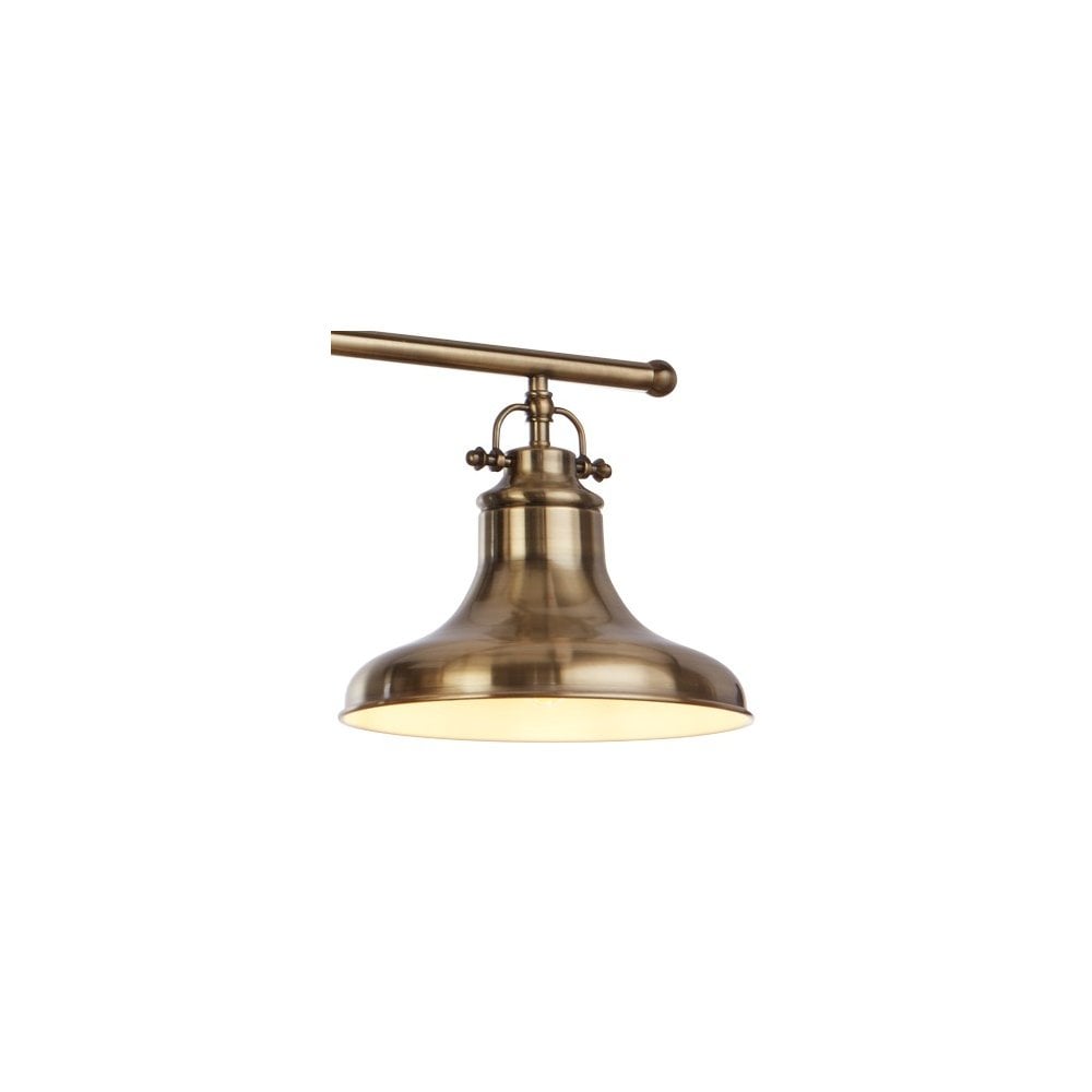3193-3AB Dallas 3 Light Bar Pendant Antique Brass Metal