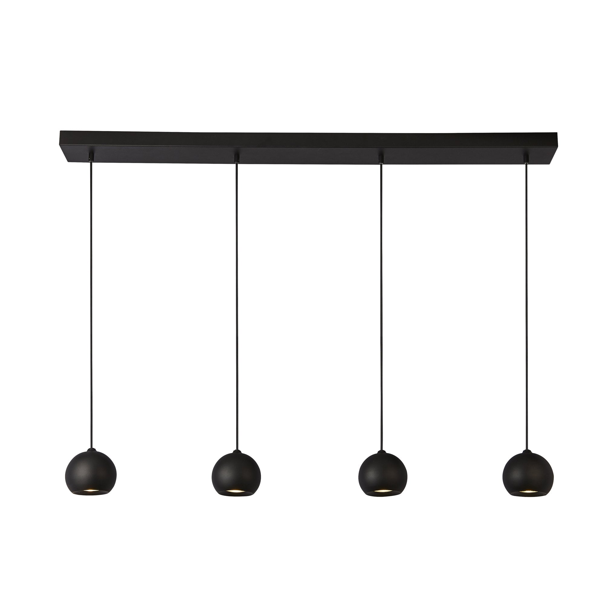 1014-4BK Eindhoven 4 Light Bar Pendant Sand Black Metal