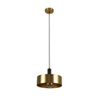 20223-1GO Knox Pendant Black Gold Metal