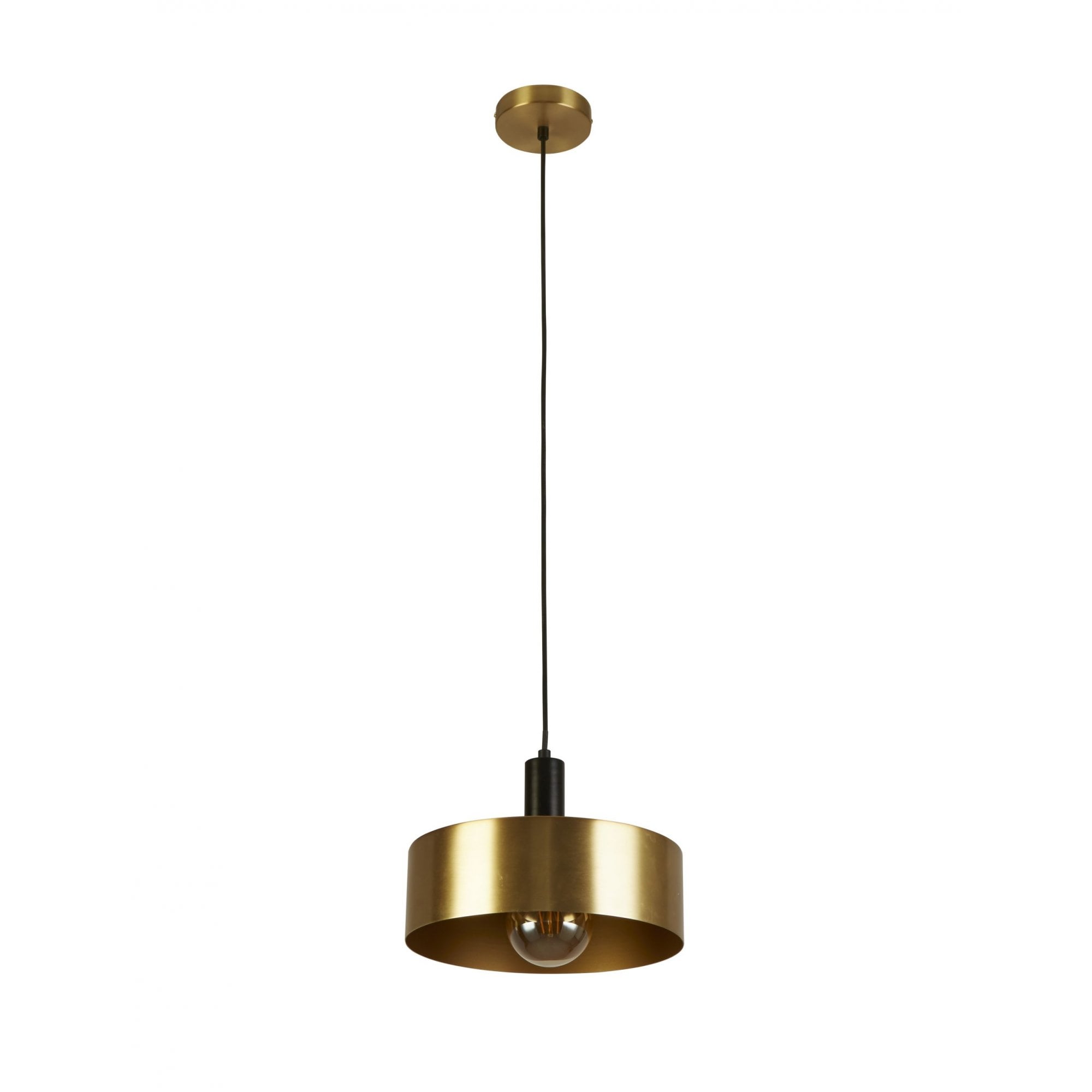 20223-1GO Knox Pendant Black Gold Metal