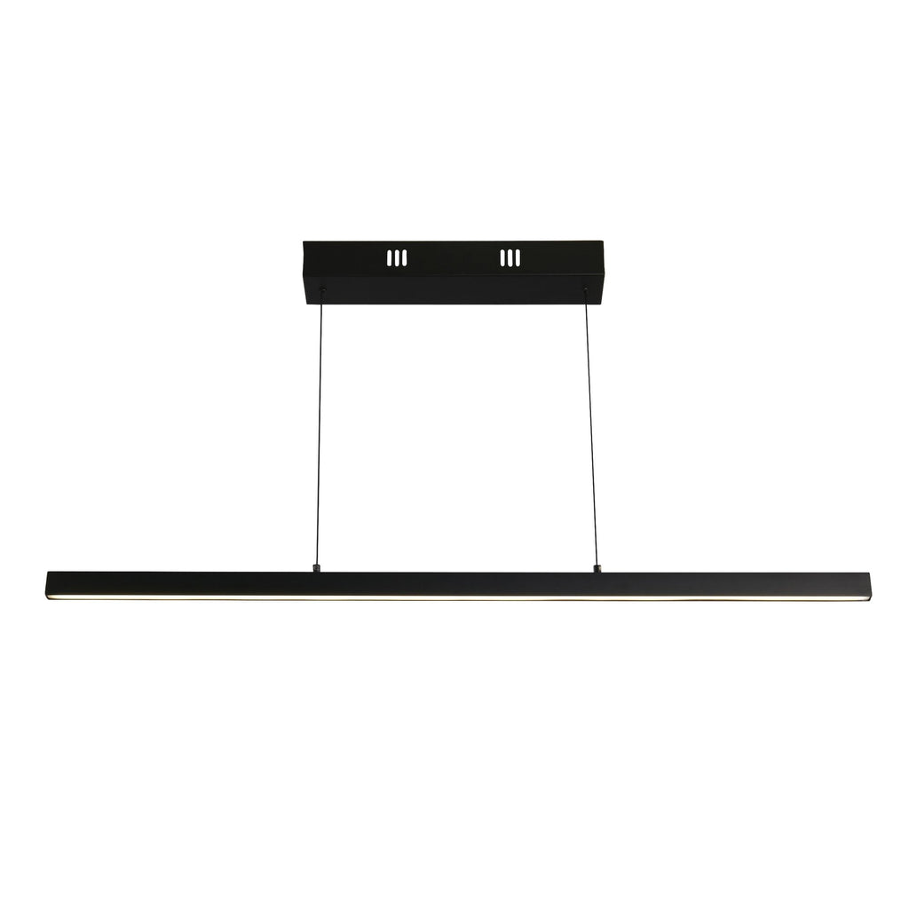 30228BK Layla Gesture Control LED Pendant Black Metal Opal Acrylic