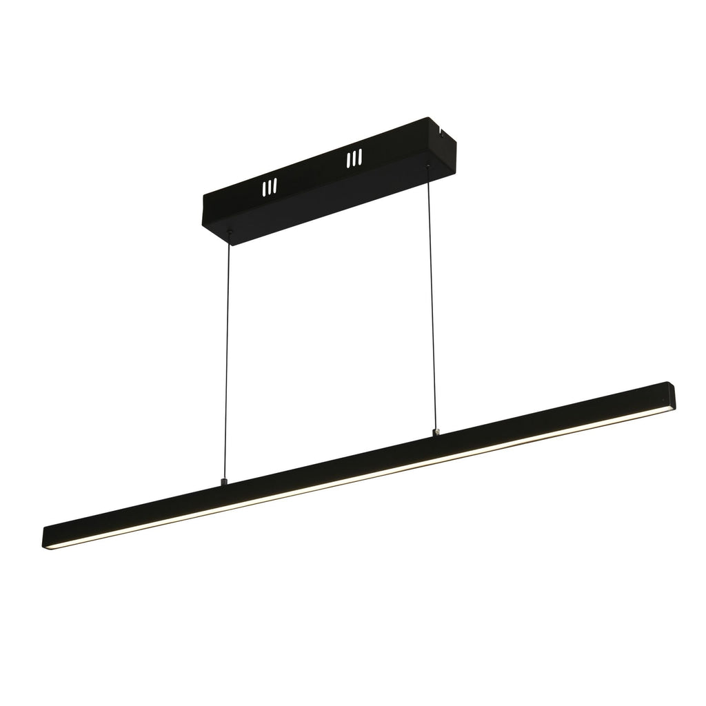 30228BK Layla Gesture Control LED Pendant Black Metal Opal Acrylic