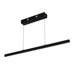 30228BK Layla Gesture Control LED Pendant Black Metal Opal Acrylic