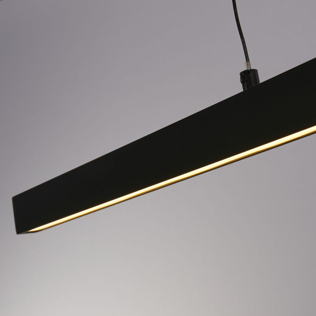 30228BK Layla Gesture Control LED Pendant Black Metal Opal Acrylic
