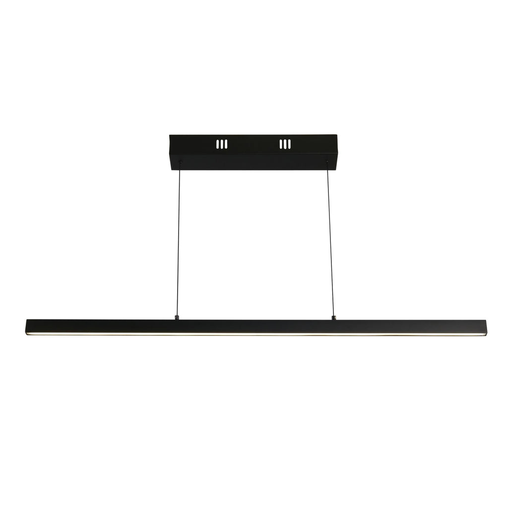 30228BK Layla Gesture Control LED Pendant Black Metal Opal Acrylic