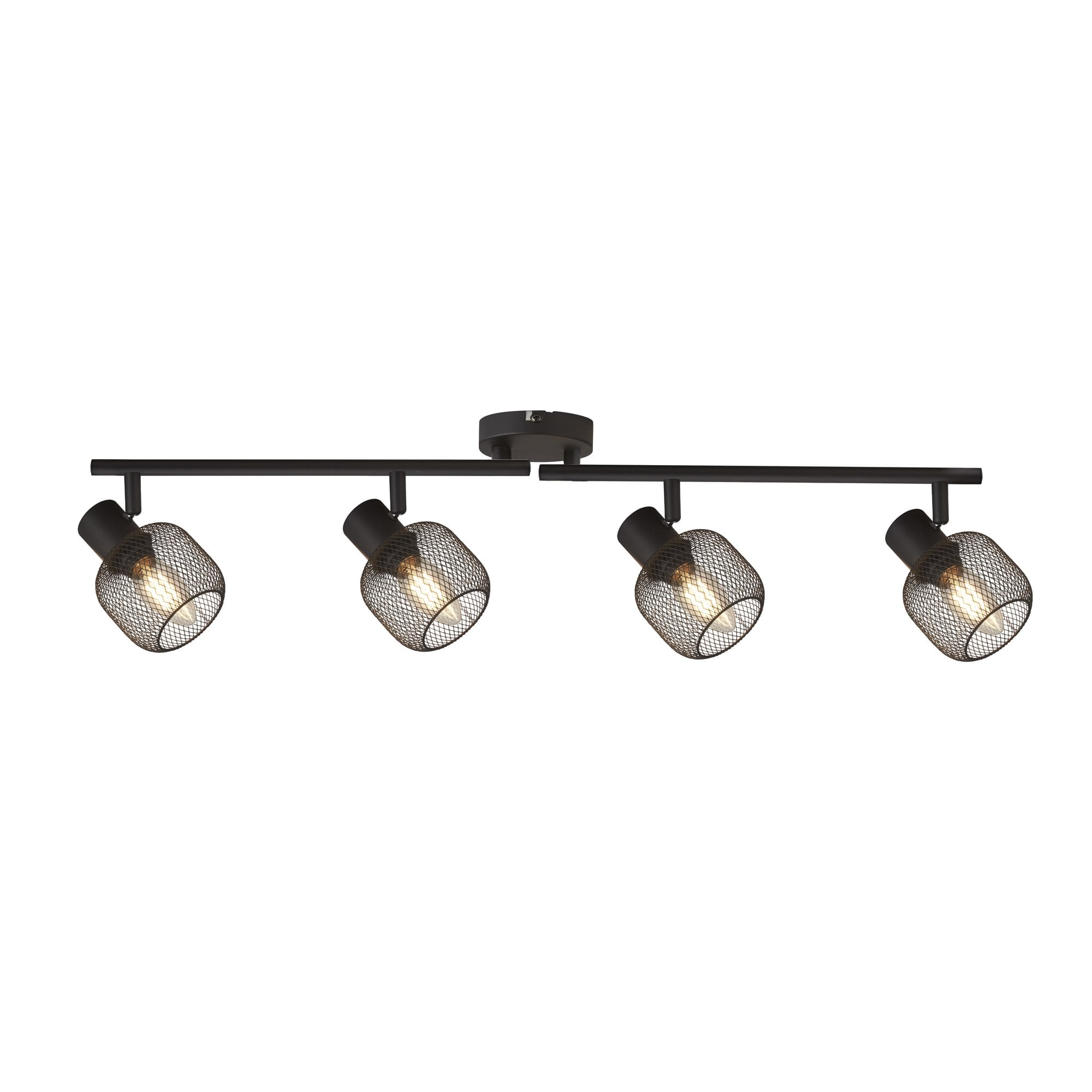 81201-4BK Meshy 4 Light Cage Bar Spotlight Black Metal