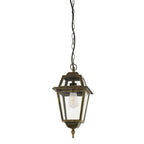 1526 New Orleans Outdoor Pendant Lantern Black Gold Glass