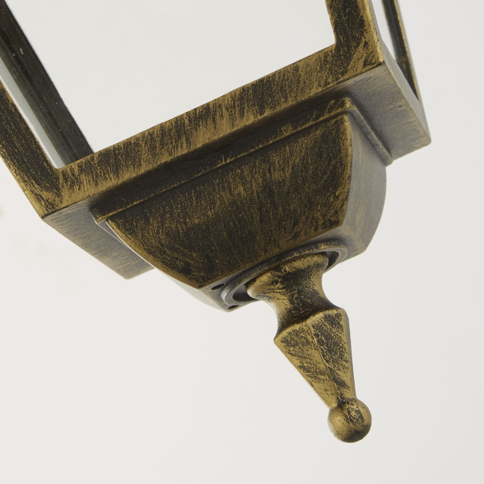 1526 New Orleans Outdoor Pendant Lantern Black Gold Glass