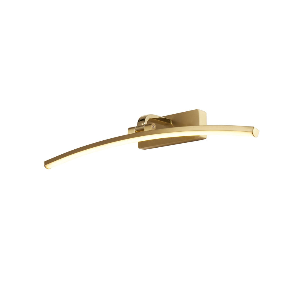 79822-50SB Santorini LED Picture Light Satin Brass Polished Metal