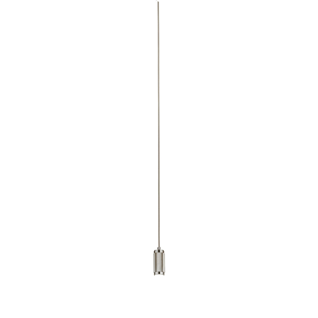 77651SS Suspension Cable Satin Silver Metal Grey Braided Cable