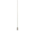 77651SS Suspension Cable Satin Silver Metal Grey Braided Cable