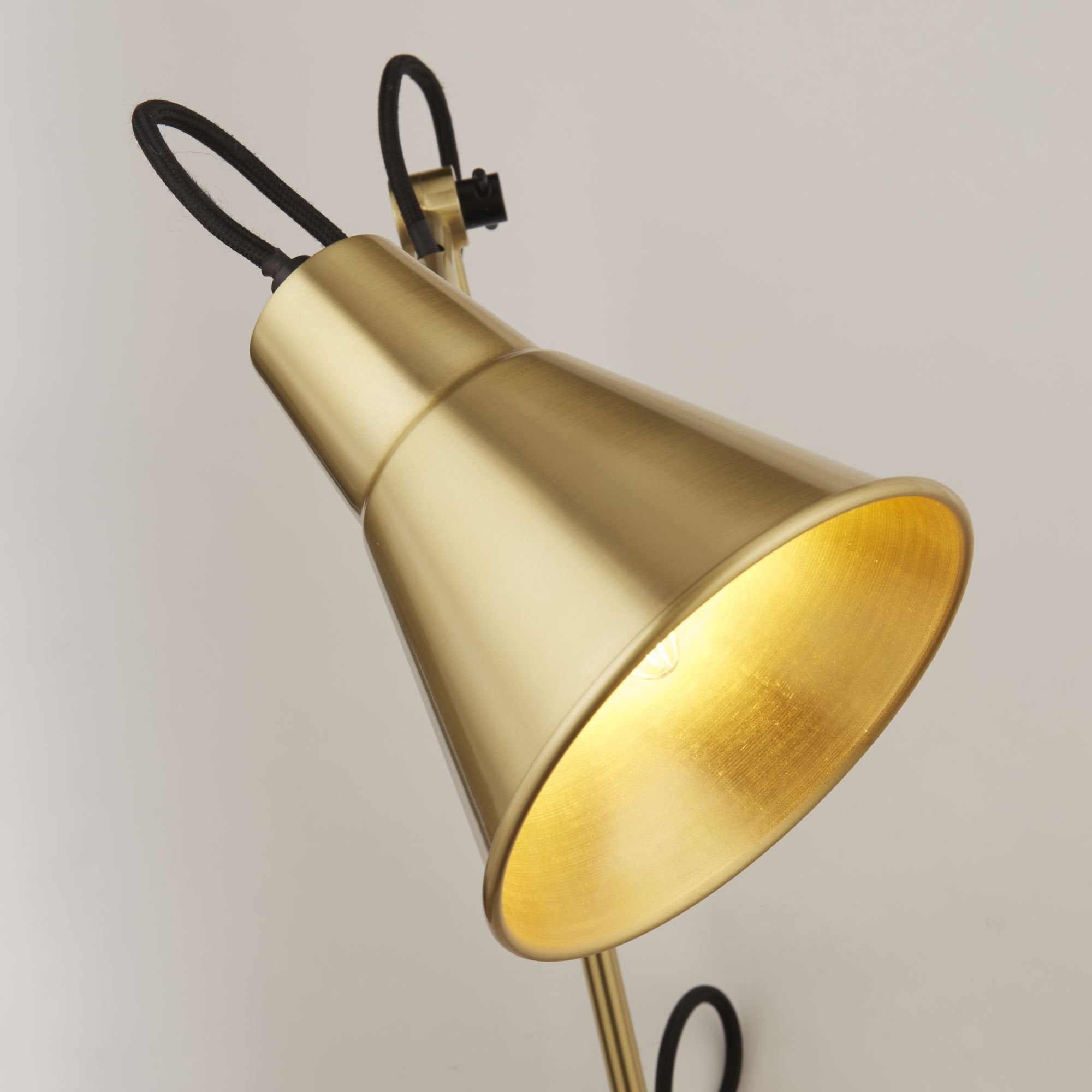 7403PB Swing Arm Wall Light Brass Metal