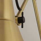 7403PB Swing Arm Wall Light Brass Metal