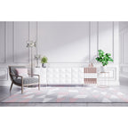 59411-3CC Uptown 3 Light Floor Lamp Chrome Metal Clear Crystal