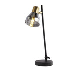 23802-1SM Westminster Table Lamp Black Satin Brass Metal Smoked