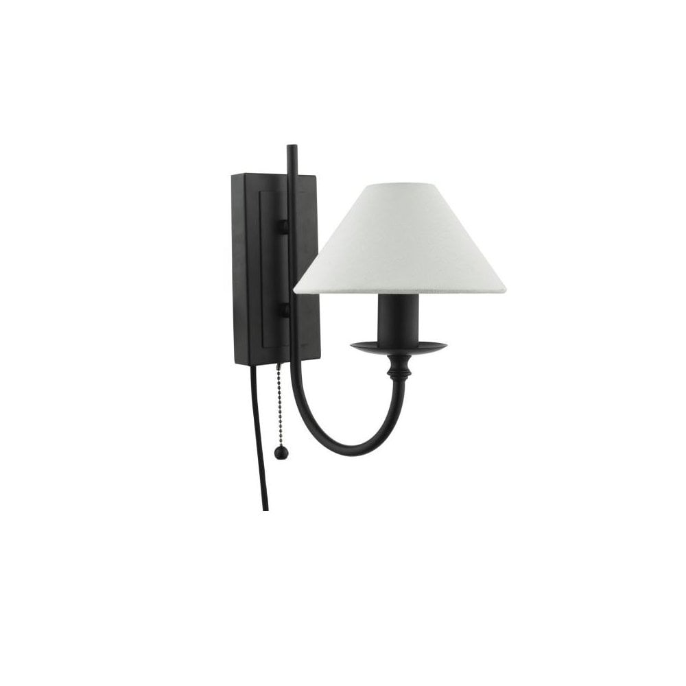 SIV0722 Sivan Wall Light Matt Black With Shade