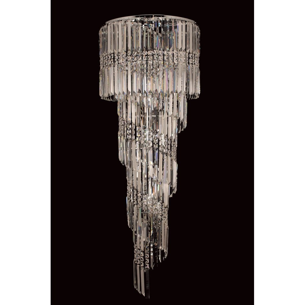 CF112024/09/CLR/CH Toronto 9 Light Pendant Clear Crystal Chrome