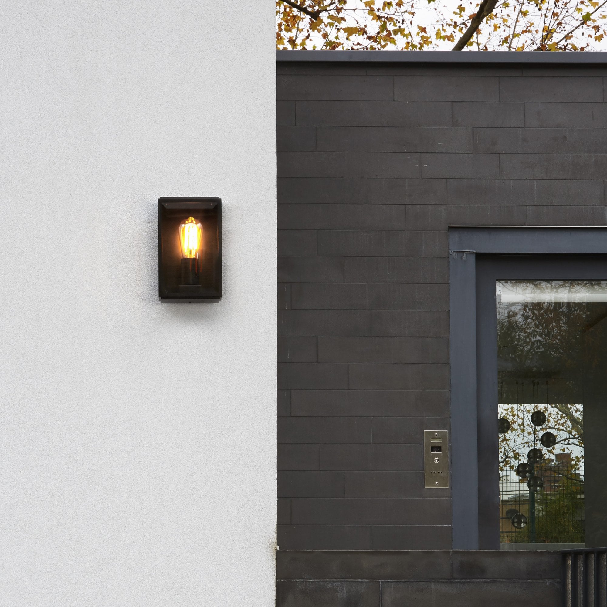 1095041 Homefield 160 Outdoor Wall Light Textured Black