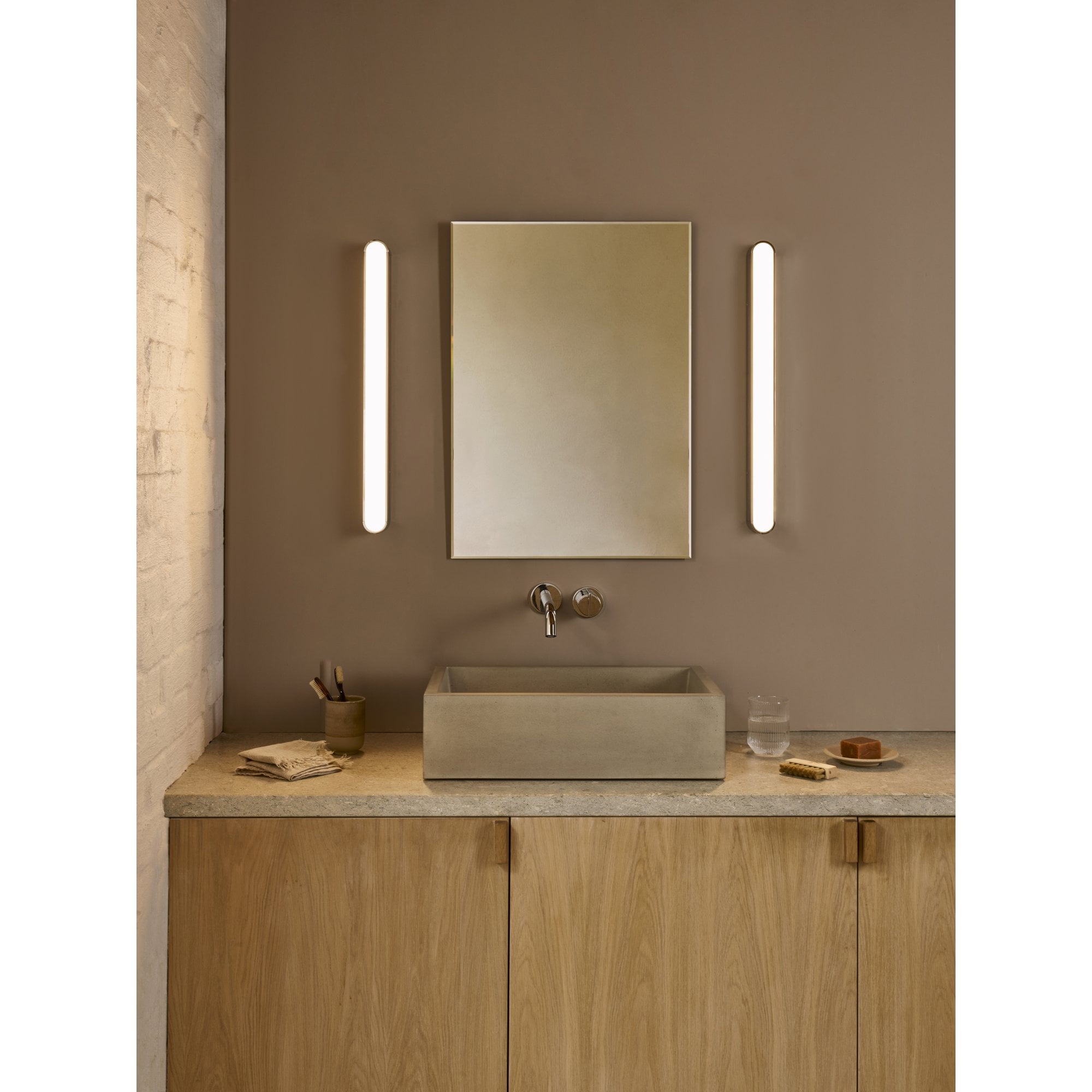 1440001 Atticus 600 Bathroom LED Wall Light 3000K Polished Chrome
