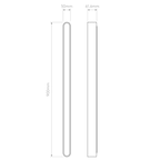 1440002 Atticus 900 Bathroom LED Wall Light 3000K Polished Chrome