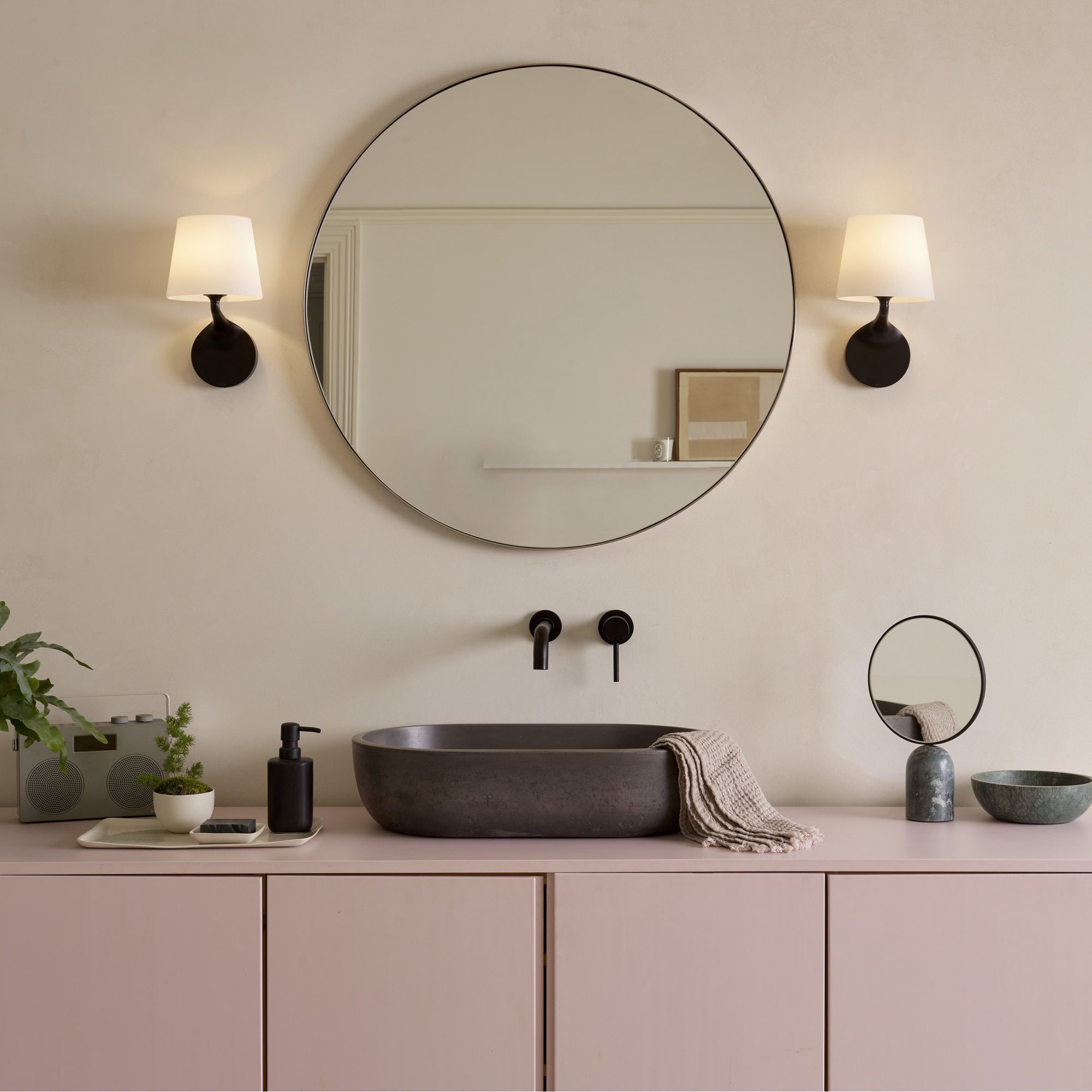 1454003 Millie Bathroom Wall Light Matt Black