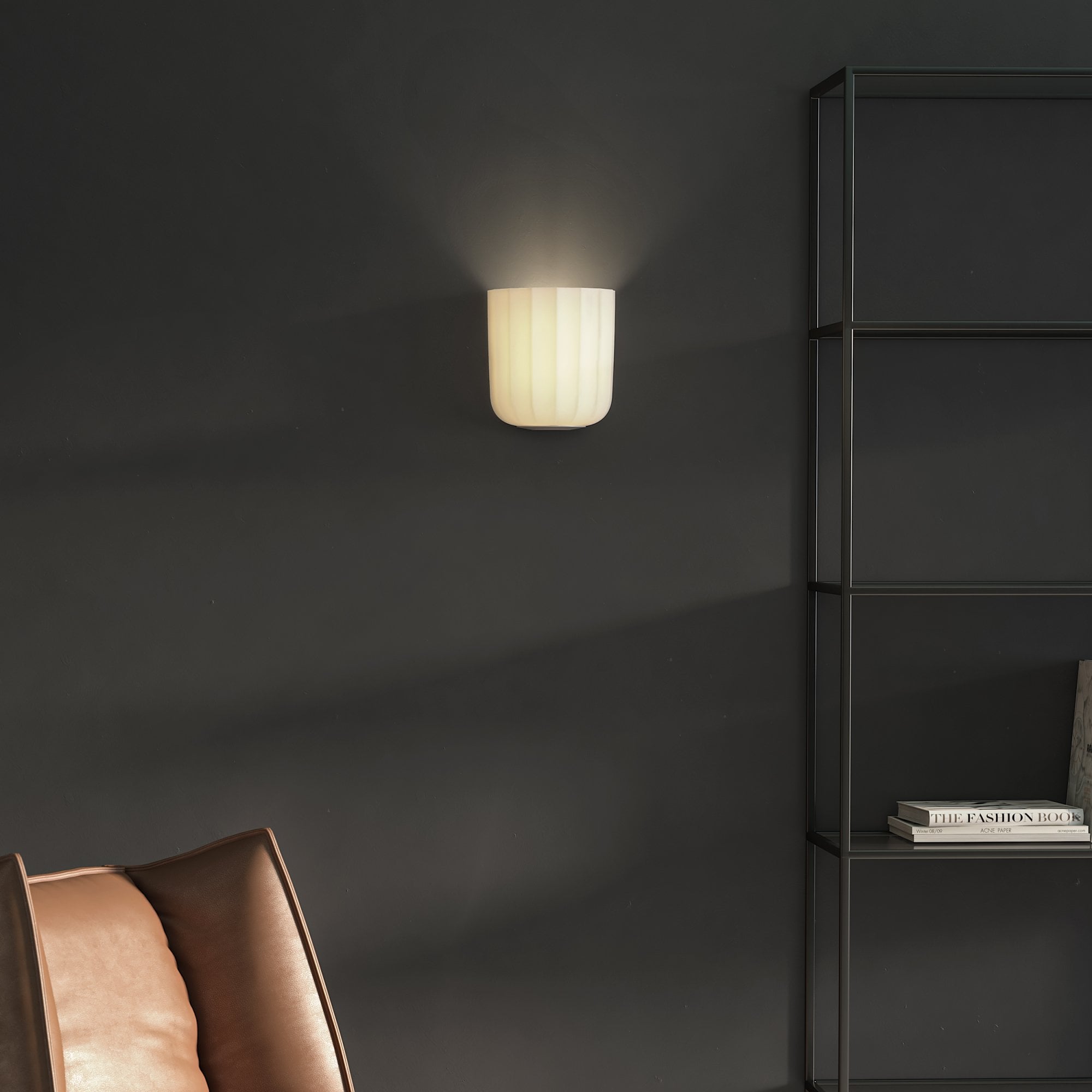 1455001 Veo Wall Light Matt Nickel