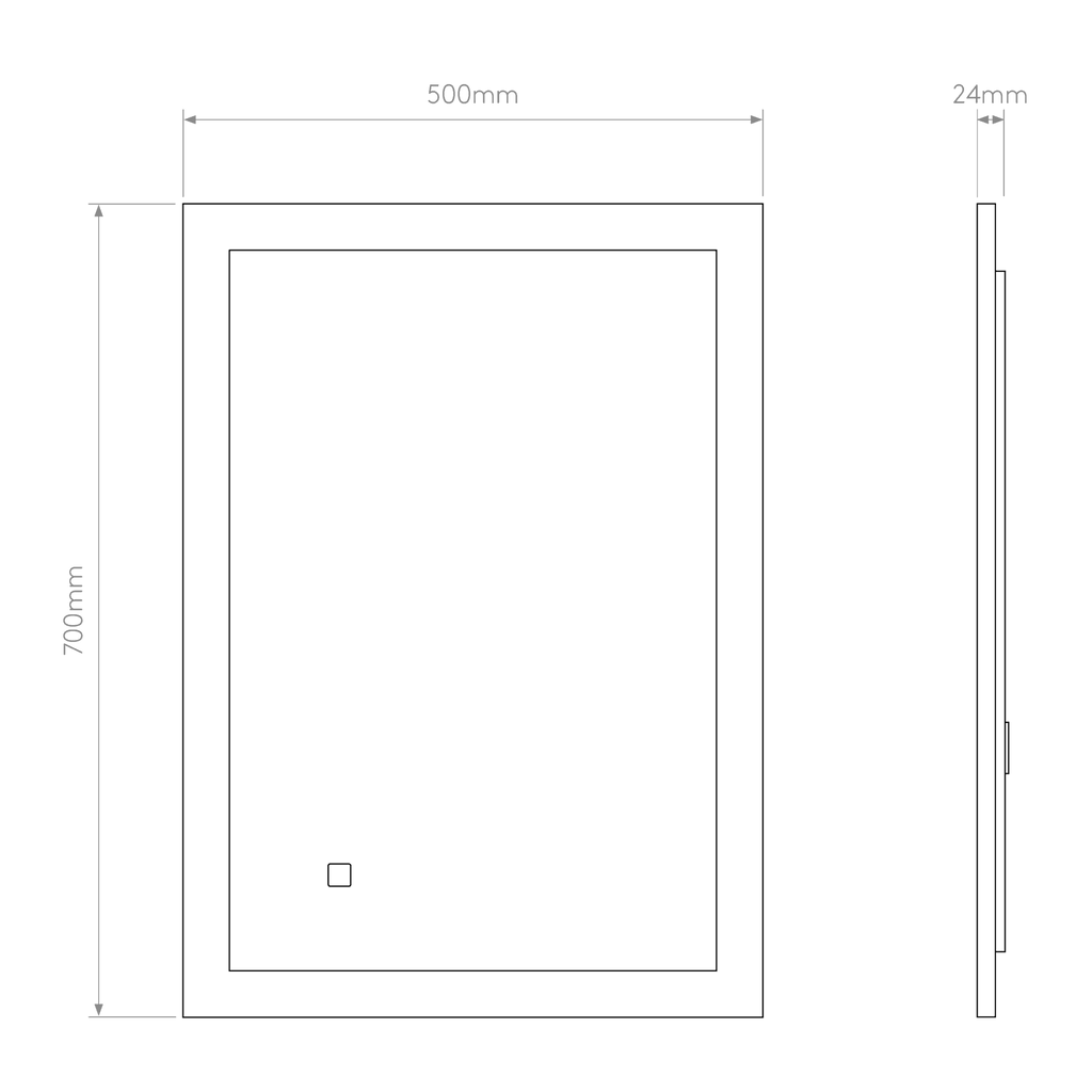 1486002 Ascot Bathroom LED 700 Mirror